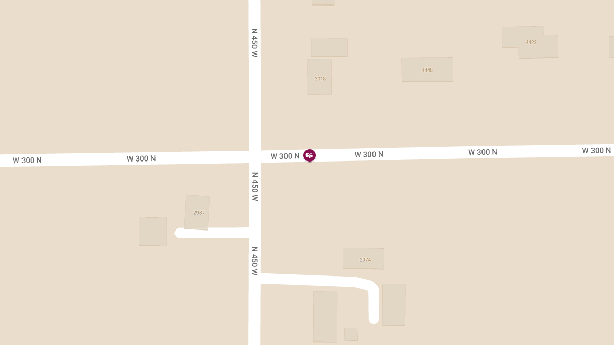 Crash on 1400 Block W 300 N Results in Injuries