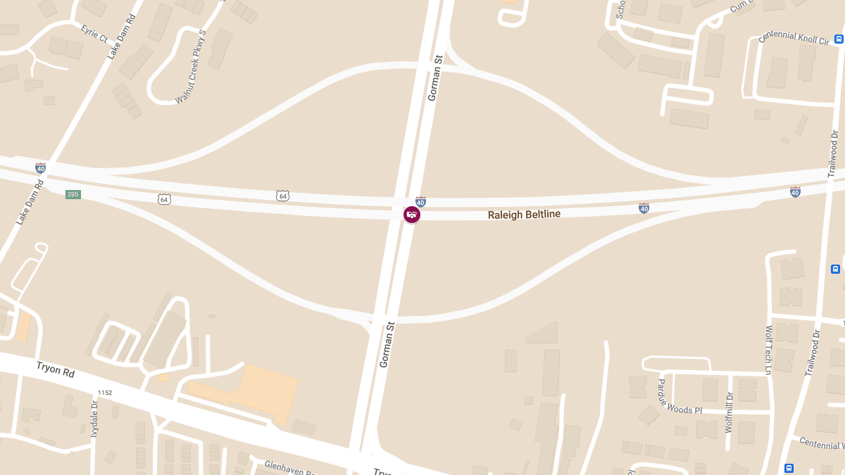 Crash on I-40 EB at Gorman St Results in Injuries