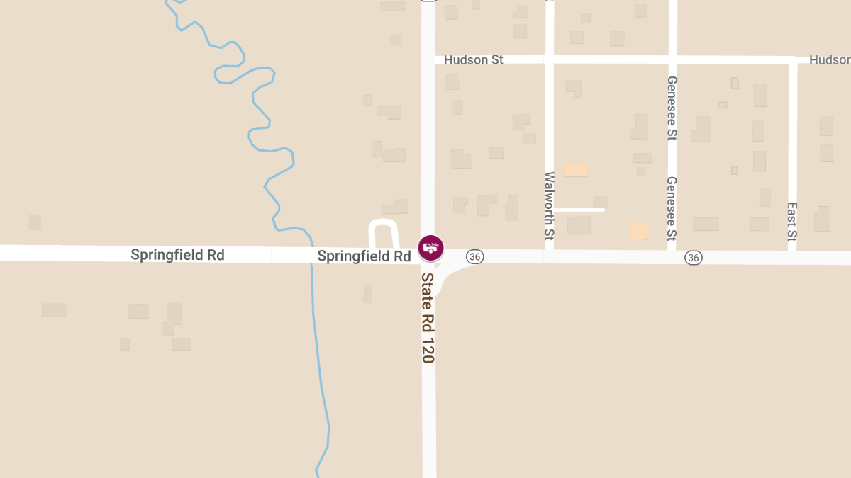 Crash on WIS 120 NB at Springfield Rd Cleared