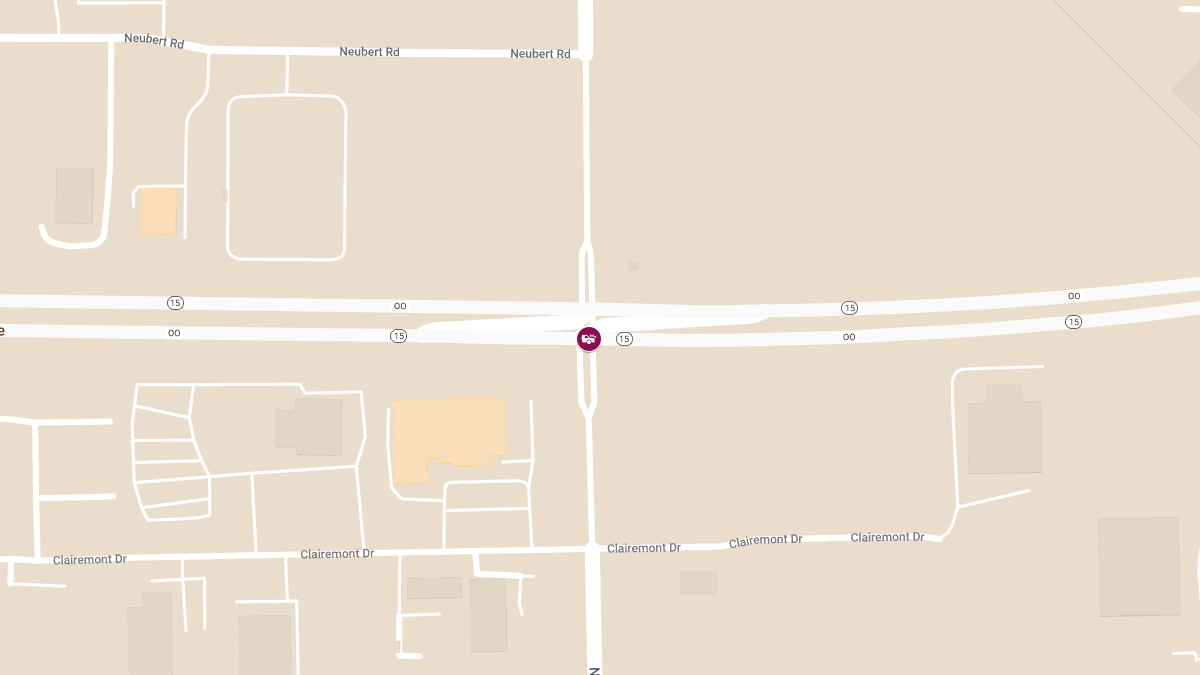 Crash on WIS 15 at McCarthy Rd Blocks All Lanes