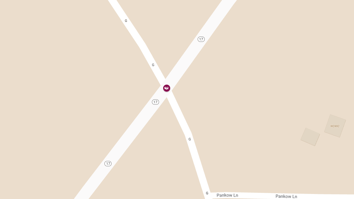 Crash on WIS 17 SB at County G Blocks All Lanes