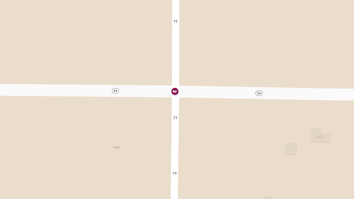 Crash on WIS 54 at County TT Blocks All Lanes