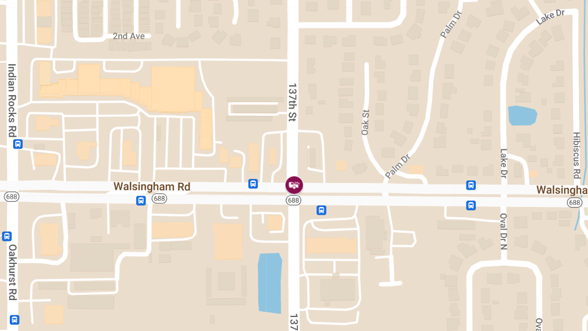 Crash with Extrication Closes Walsingham Rd at 137th Ave