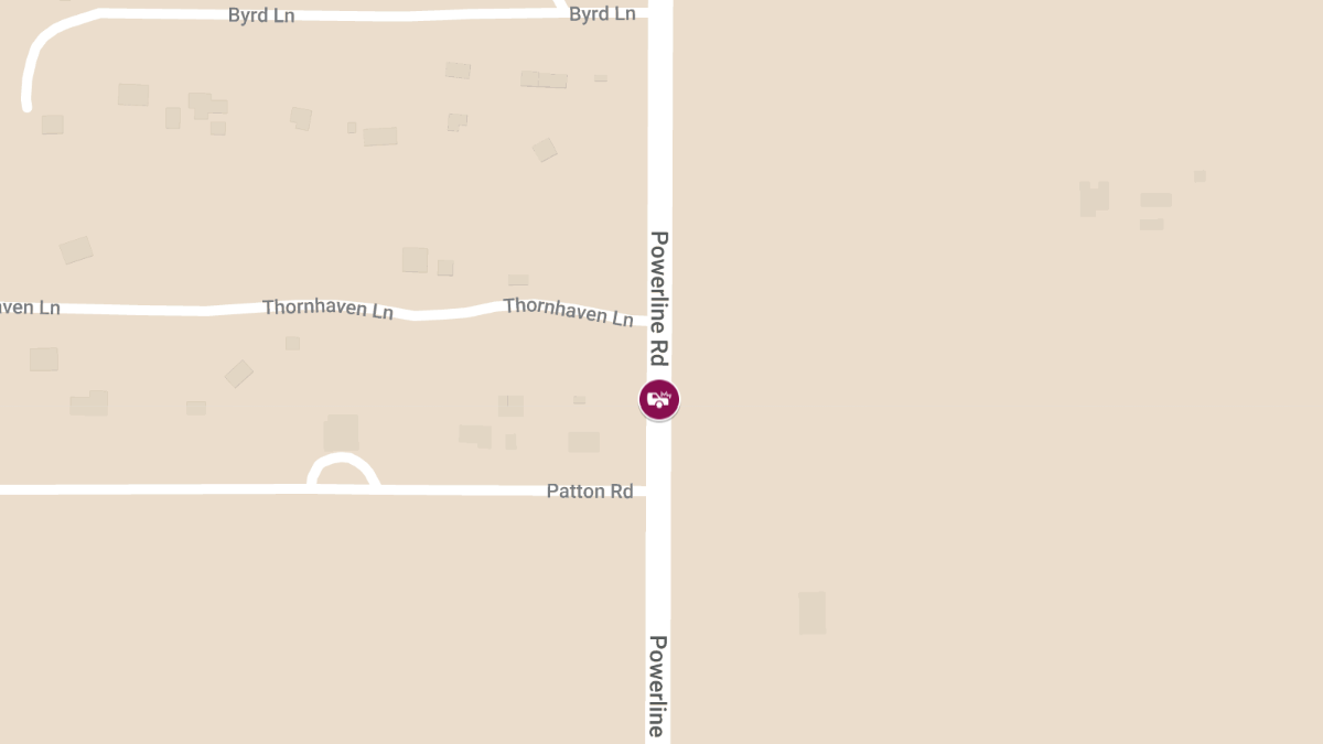 Crash with Injuries Reported on Powerline Rd