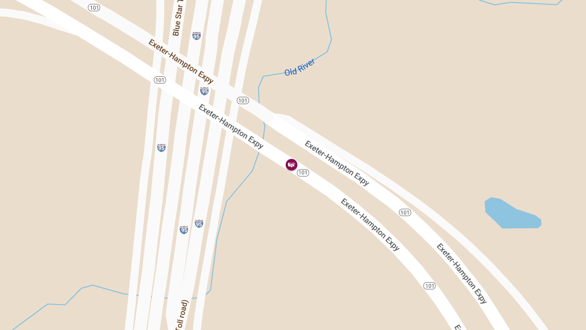 Crash with Injuries and Fuel Spill on Route 101 EB Ramp to I-95