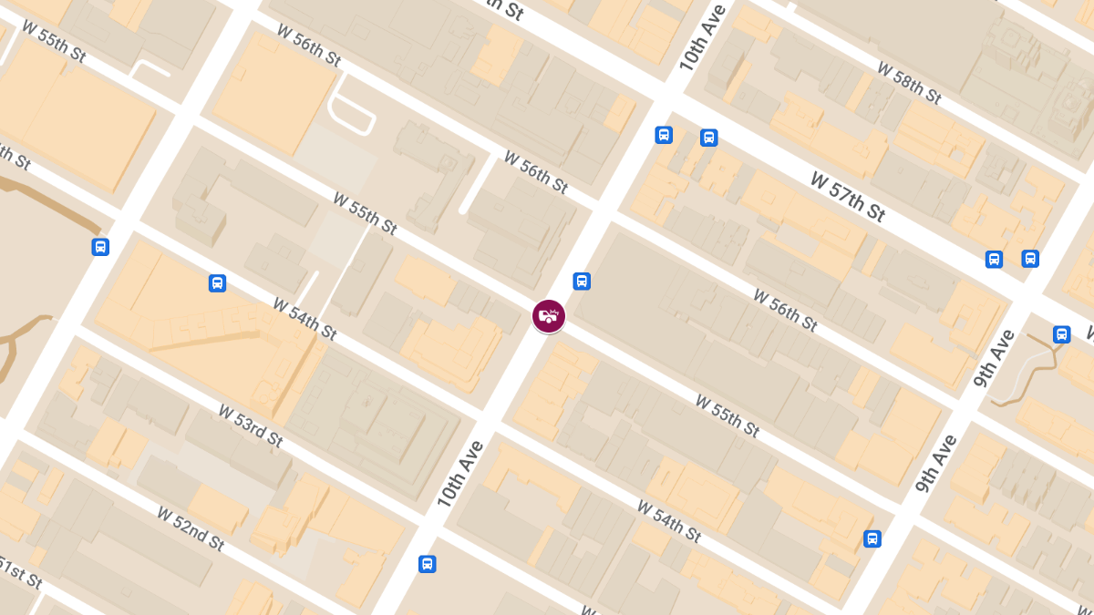 Crash with Injuries at 10th Ave & W 55th St