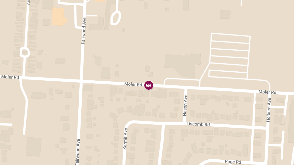 Crash with Injuries at 1547 Moler Rd