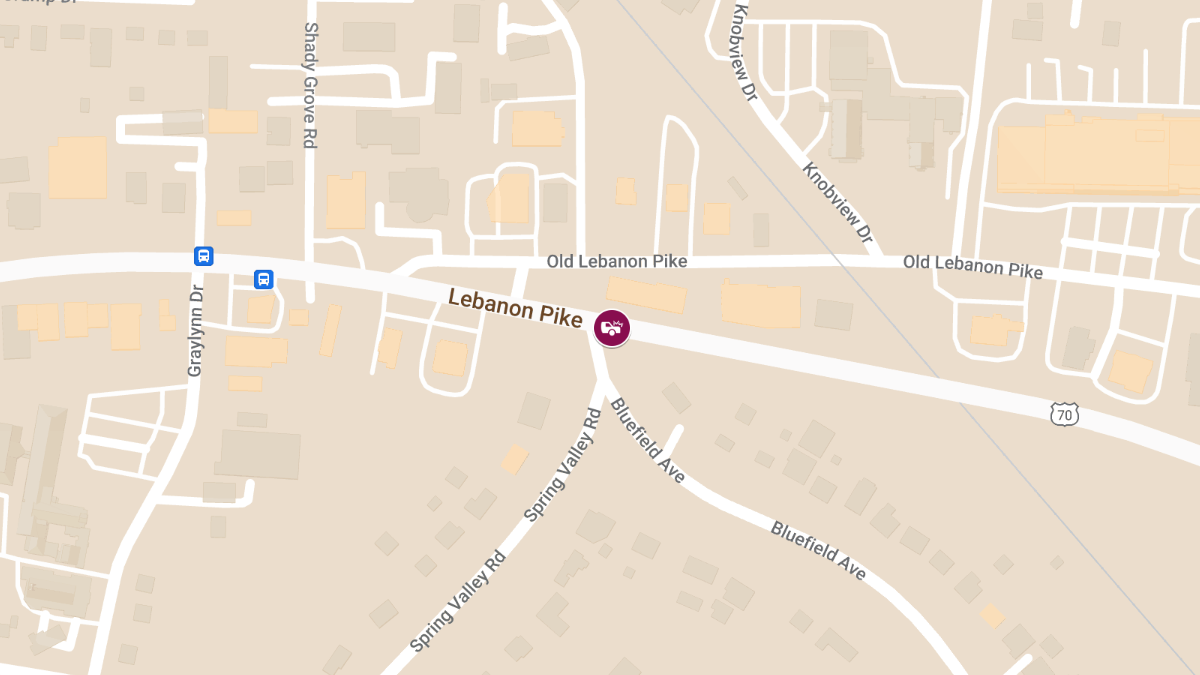 Crash with Injuries at 2520 Lebanon Pike