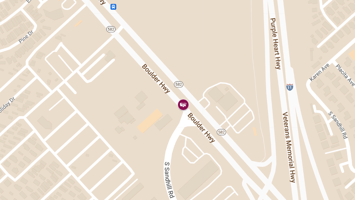 Crash with Injuries at 3738 Boulder Hwy