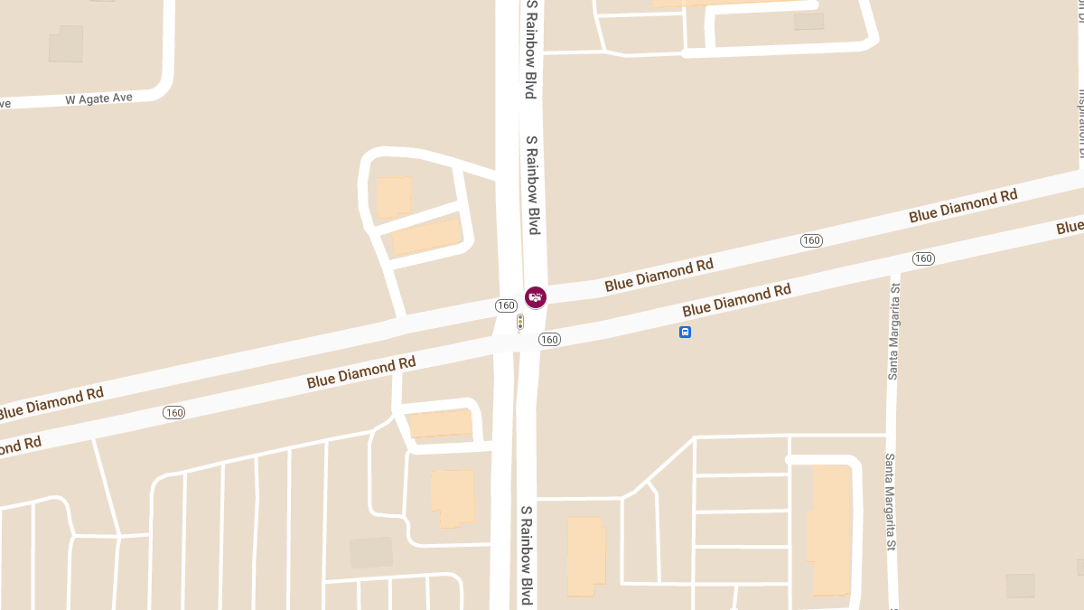 Crash with Injuries at Blue Diamond Rd & S Rainbow Blvd