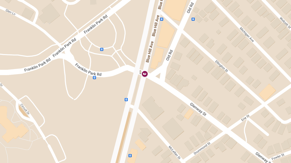 Crash with Injuries at Blue Hill Ave & Glenway St