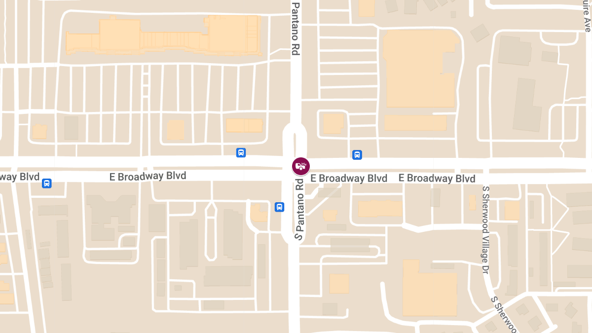 Crash with Injuries at Broadway Blvd & Pantano Rd
