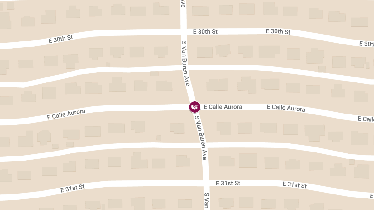Crash with Injuries at Calle Aurora & Van Buren