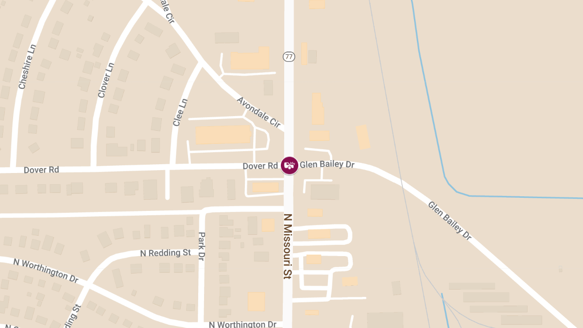 Crash with Injuries at Dover Rd & Missouri St