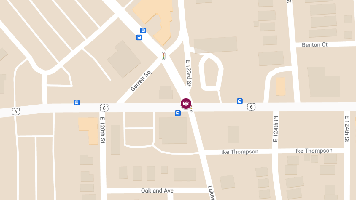 Crash with Injuries at E 123rd St & Superior Ave