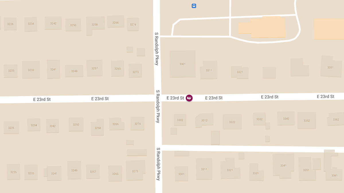 Crash with Injuries at E 23rd St & S Randolph Way