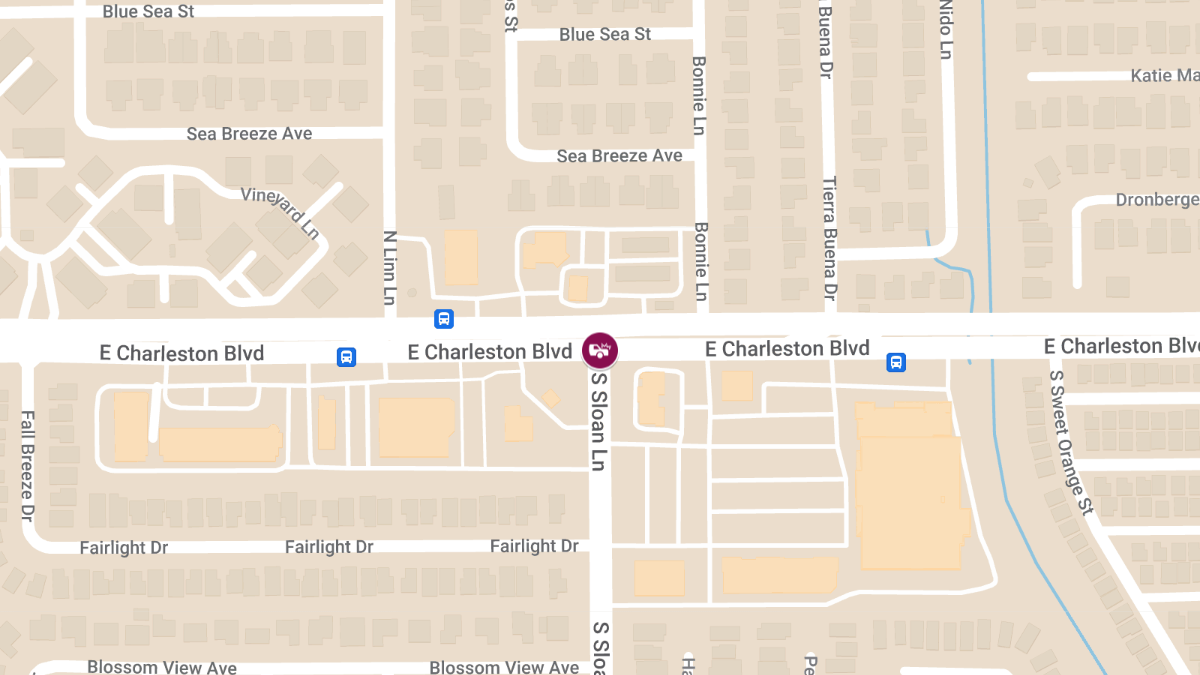 Crash with Injuries at E Charleston Blvd & S Sloan Ln