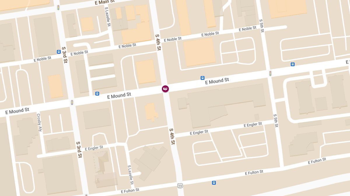 Crash with Injuries at E Mound St & S 4th St