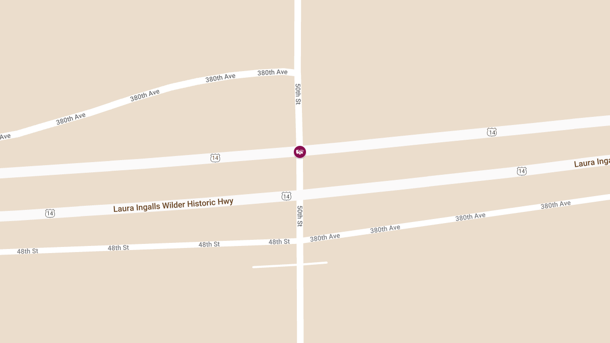 Crash with Injuries at Eastbound Hwy 14 & 50th St