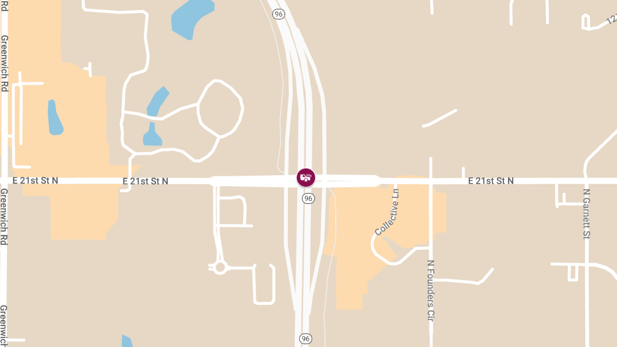 Crash with Injuries at K-96 & 21st St N