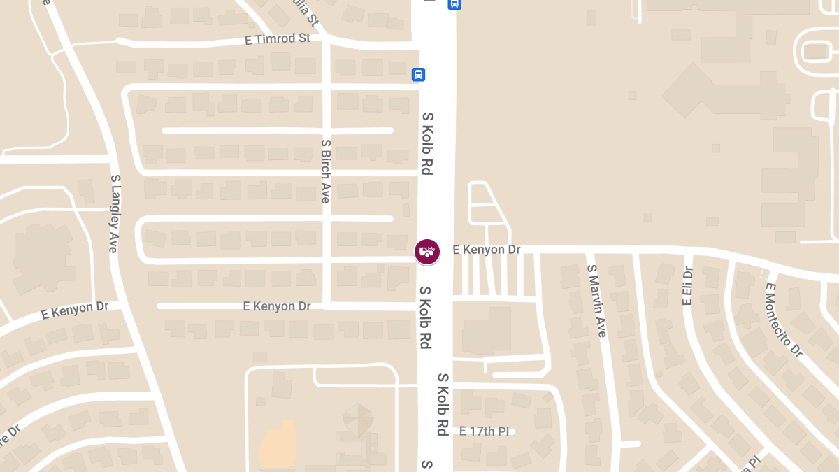 Crash with Injuries at Kenyon Dr and Kolb Rd