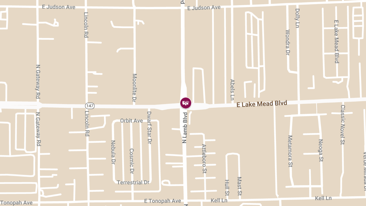 Crash with Injuries at N Lamb Blvd & E Lake Mead Blvd