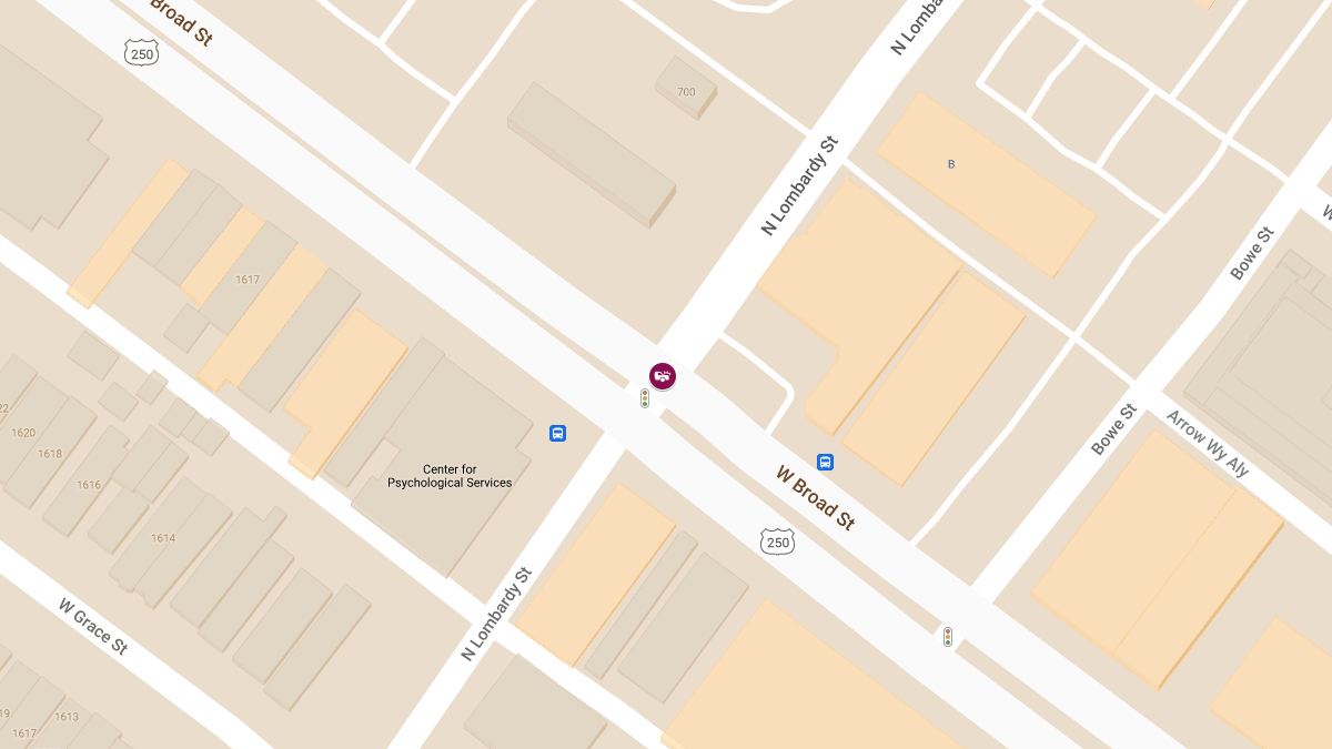 Crash with Injuries at N Lombardy St & W Broad St