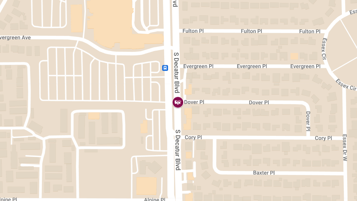 Crash with Injuries at S Decatur Blvd & Dover Pl