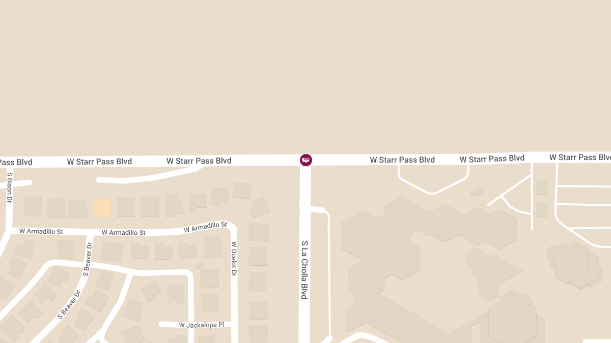 Crash with Injuries at S La Cholla Blvd & W Starr Pass Blvd