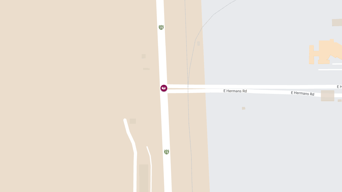 Crash with Injuries at S Nogales Hwy & E Hermans Rd
