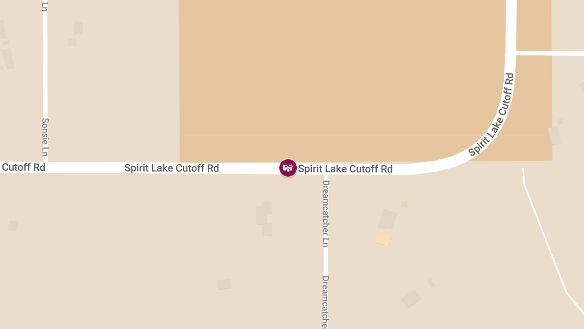 Crash with Injuries at Spirit Lake Cutoff & Dreamcatcher Lane