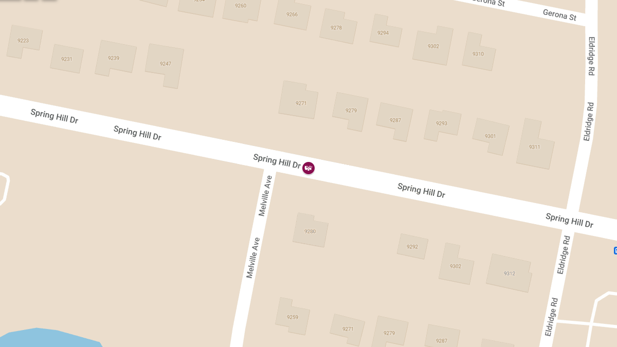 Crash with Injuries at Spring Hill Dr & Melville Ave