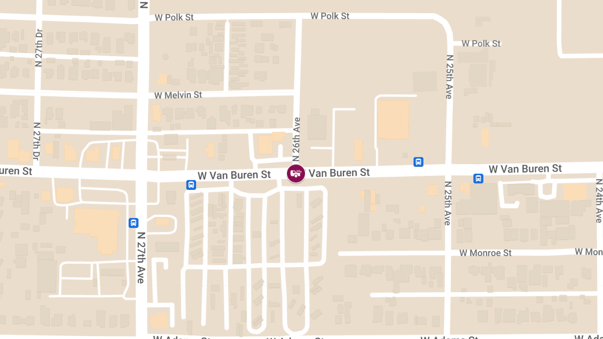 Crash with Injuries at Van Buren St & 26th St