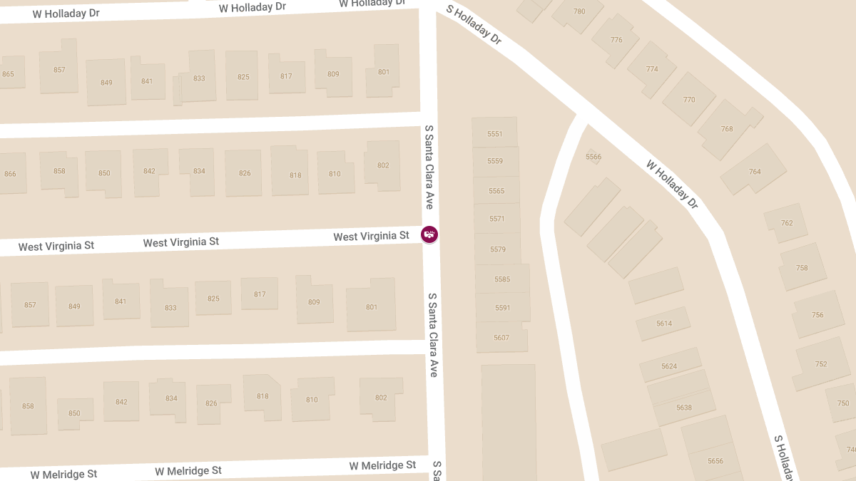 Crash with Injuries at Virginia St and Santa Clara