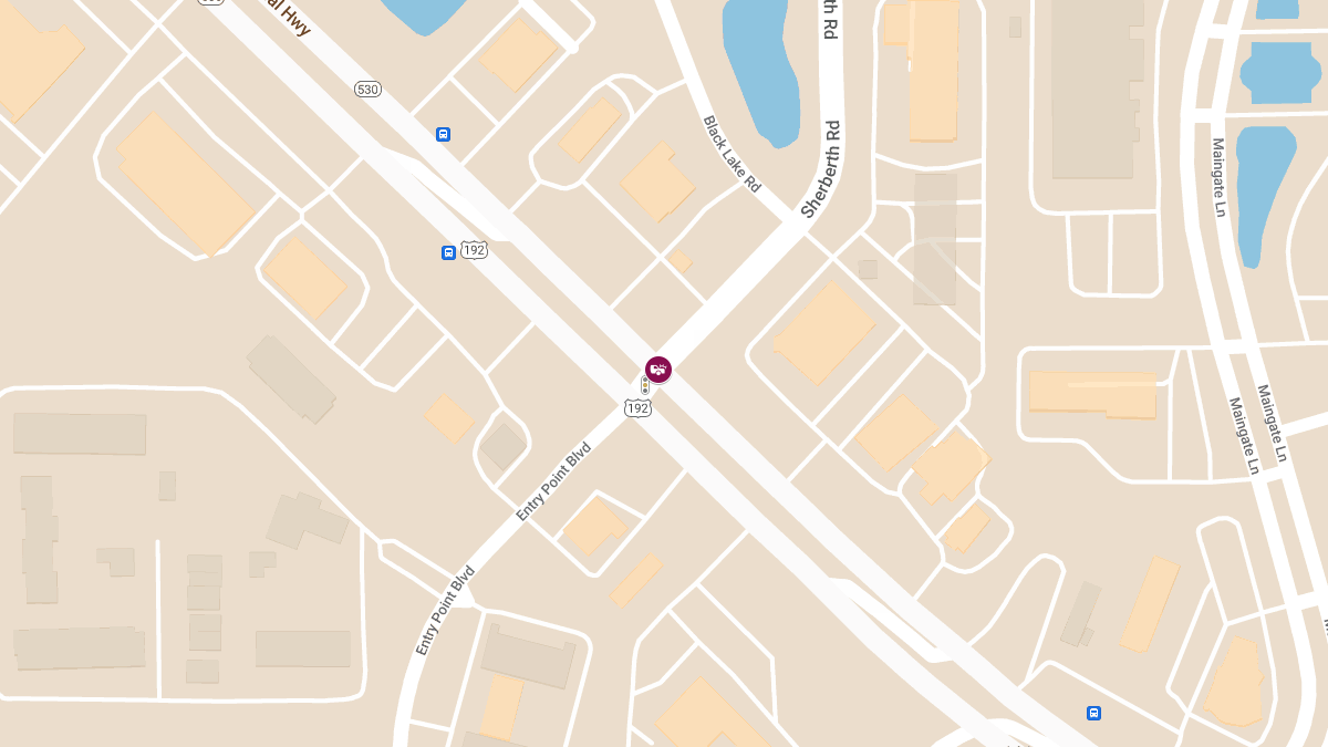 Crash with Injuries at W Irlo Bronson Memorial Hwy and Sherberth Rd