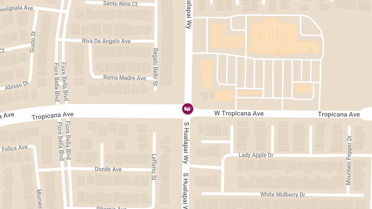 Crash with Injuries at W Tropicana Ave & S Hualapai Way