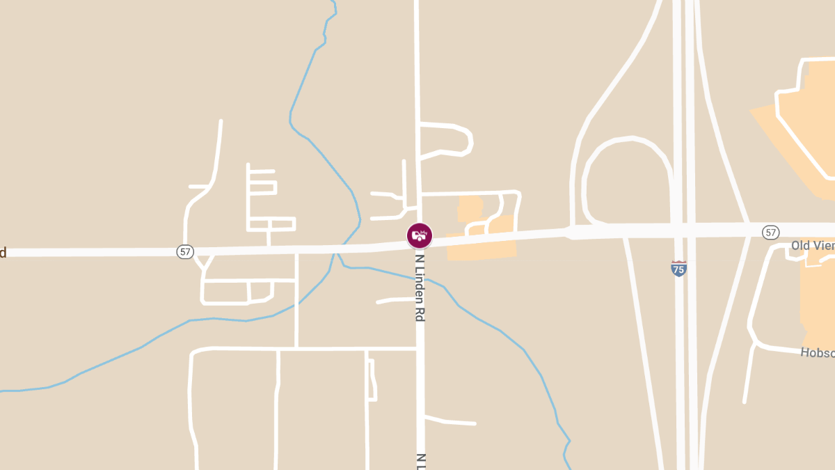 Crash with Injuries at W Vienna Rd & N Linden Rd