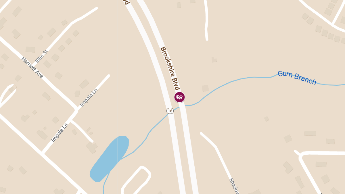 Crash with Injuries on Brookshire Blvd