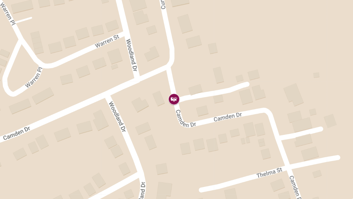 Crash with Injuries on Camden Dr