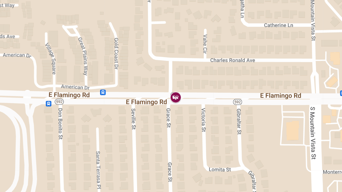 Crash with Injuries on E Flamingo Rd at Grace St