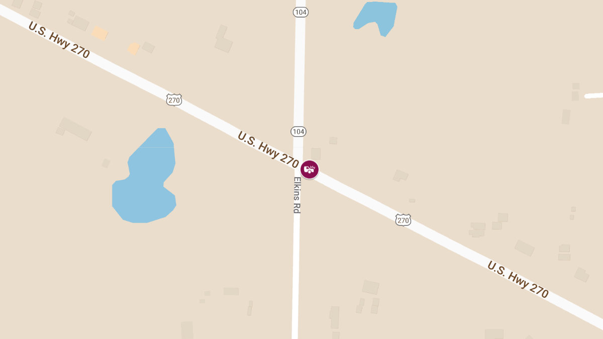 Crash with Injuries on EB U.S. Highway 270 near State Highway 104