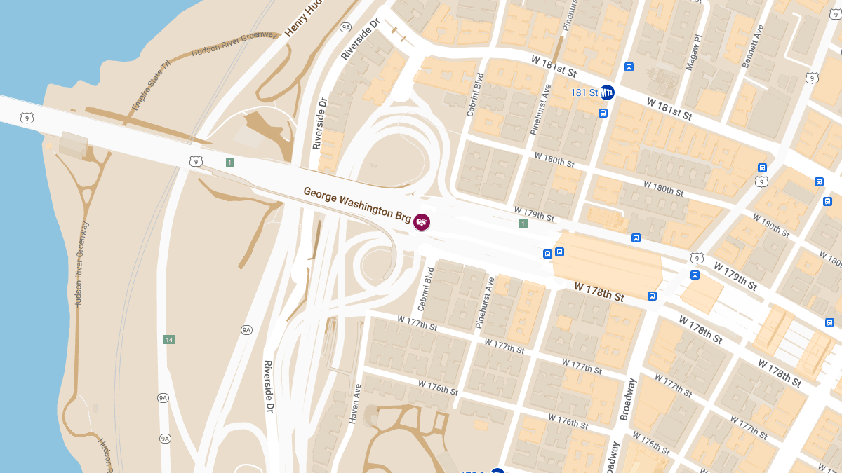 Crash with Injuries on George Washington Bridge Upper Level