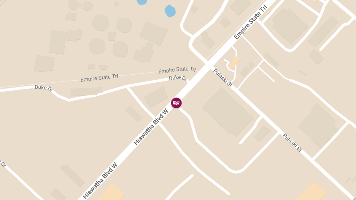 Crash with Injuries on Hiawatha Blvd W