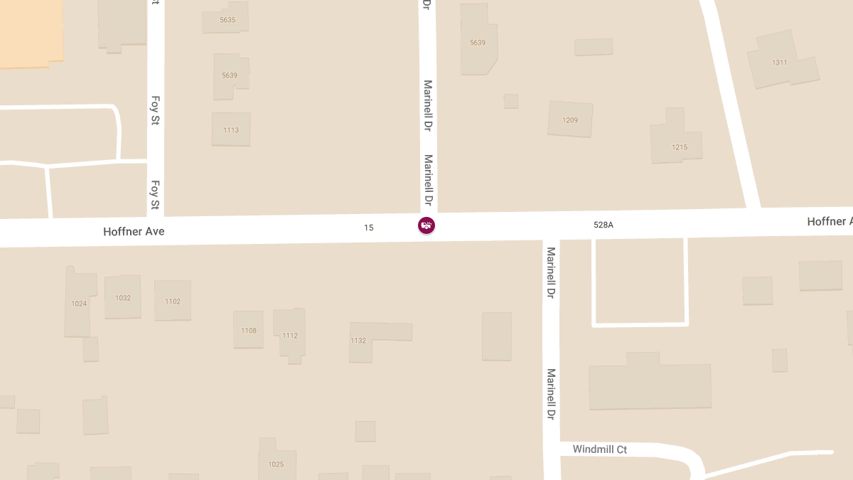Crash with Injuries on Hoffner Ave at Marinell Dr