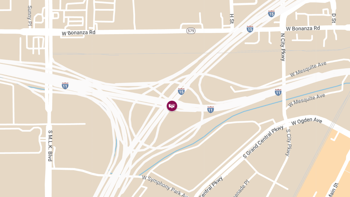 Crash with Injuries on I-15 S at I-11 Interchange