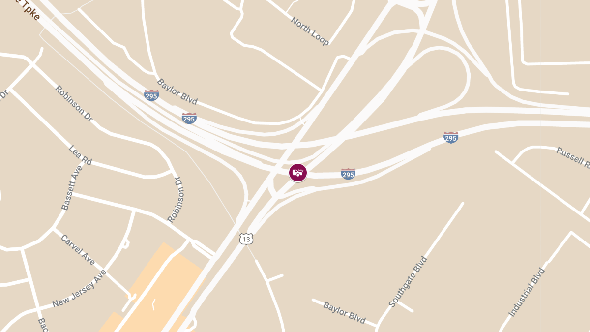 Crash with Injuries on I-295 Northbound