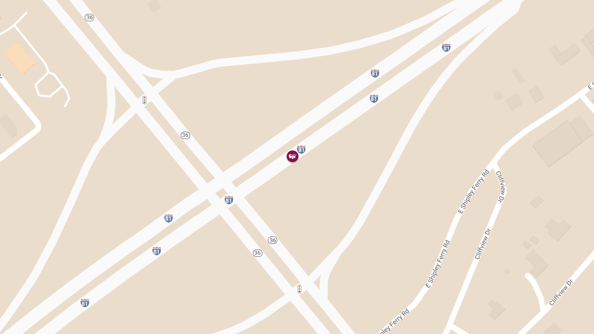 Crash with Injuries on Interstate 81 Near Mile Marker 56