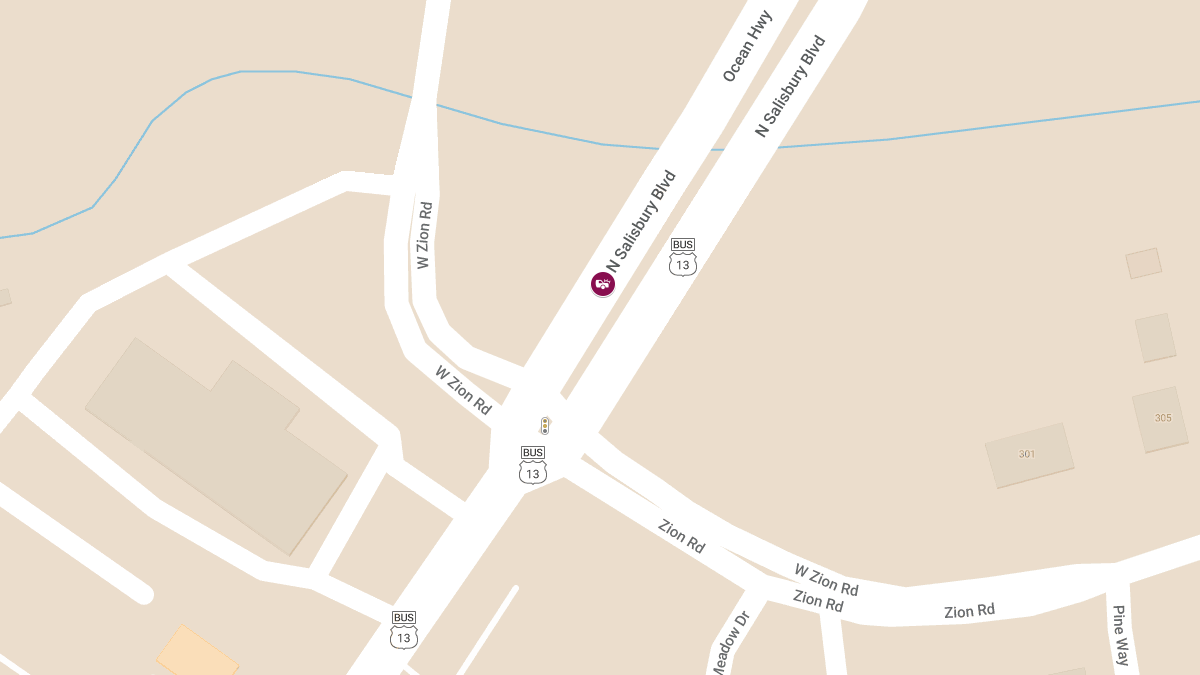 Crash with Injuries on N. Salisbury Blvd