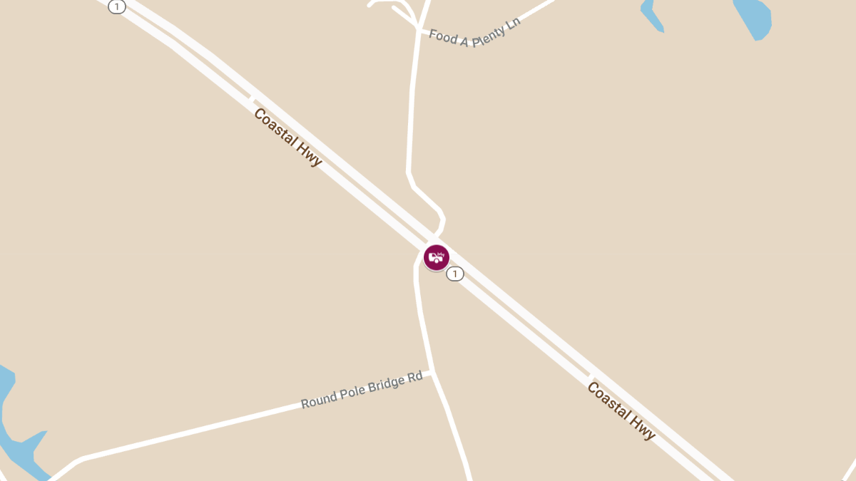 Crash with Injuries on NB Rt 1 South of Hudson Rd in Milton