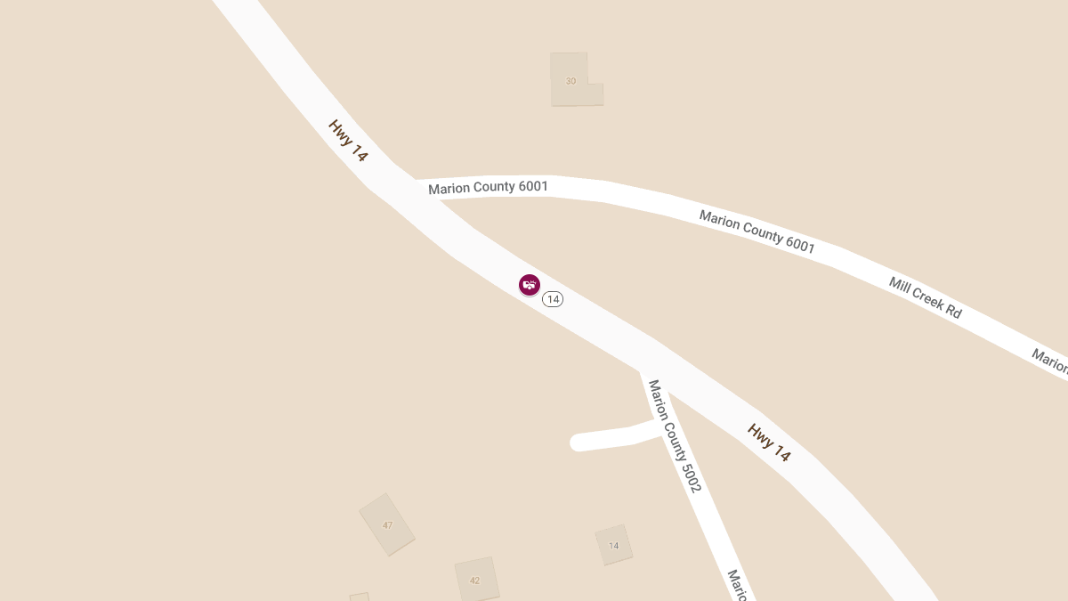 Crash with Injuries on NB State Highway 14 near State Highway 235